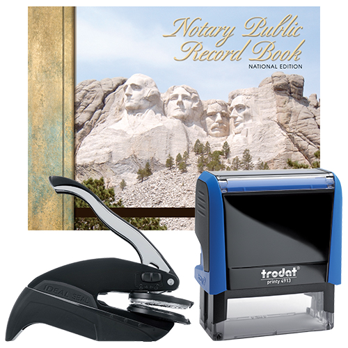 Alabama Notary Supplies Deluxe Package Notary Supplies Deluxe Package (All States) - P4 Stamp and Your Choice of Embosser