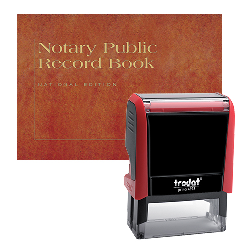 Notary Supplies Value Package (All States) - Includes P4 Notary Stamp