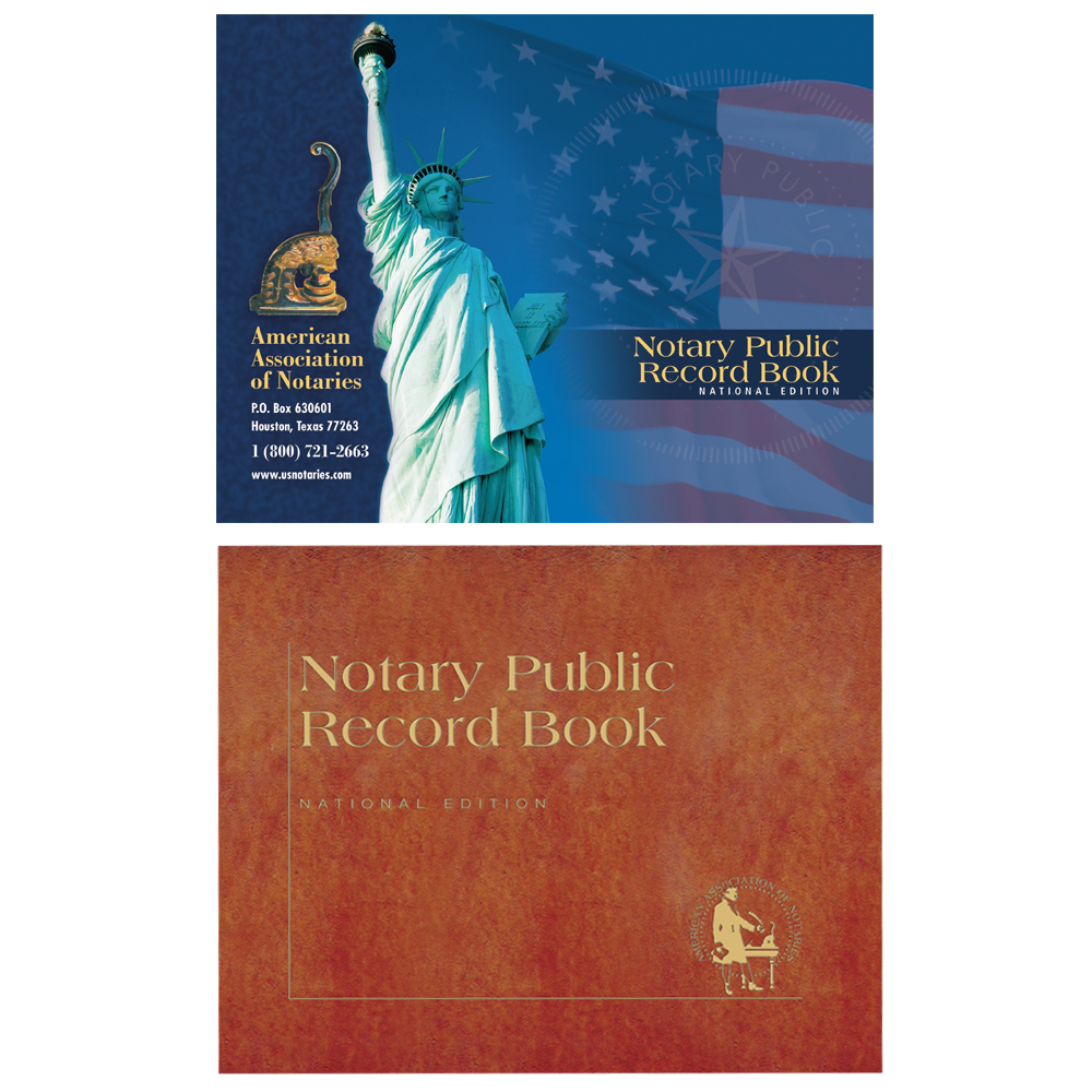 Alabama Notary Record Book - (448 entries with thumbprint space) Notary Record Book - (450 entries with thumbprint space)