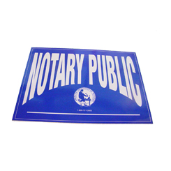 Increase sales and identify yourself as a Alabama notary public by applying these double-sided notary decals on any glass surface. These decals can be viewed from either side of the glass and can be applied and removed with ease. Decal size is 5 X 7 inches.</title></title>